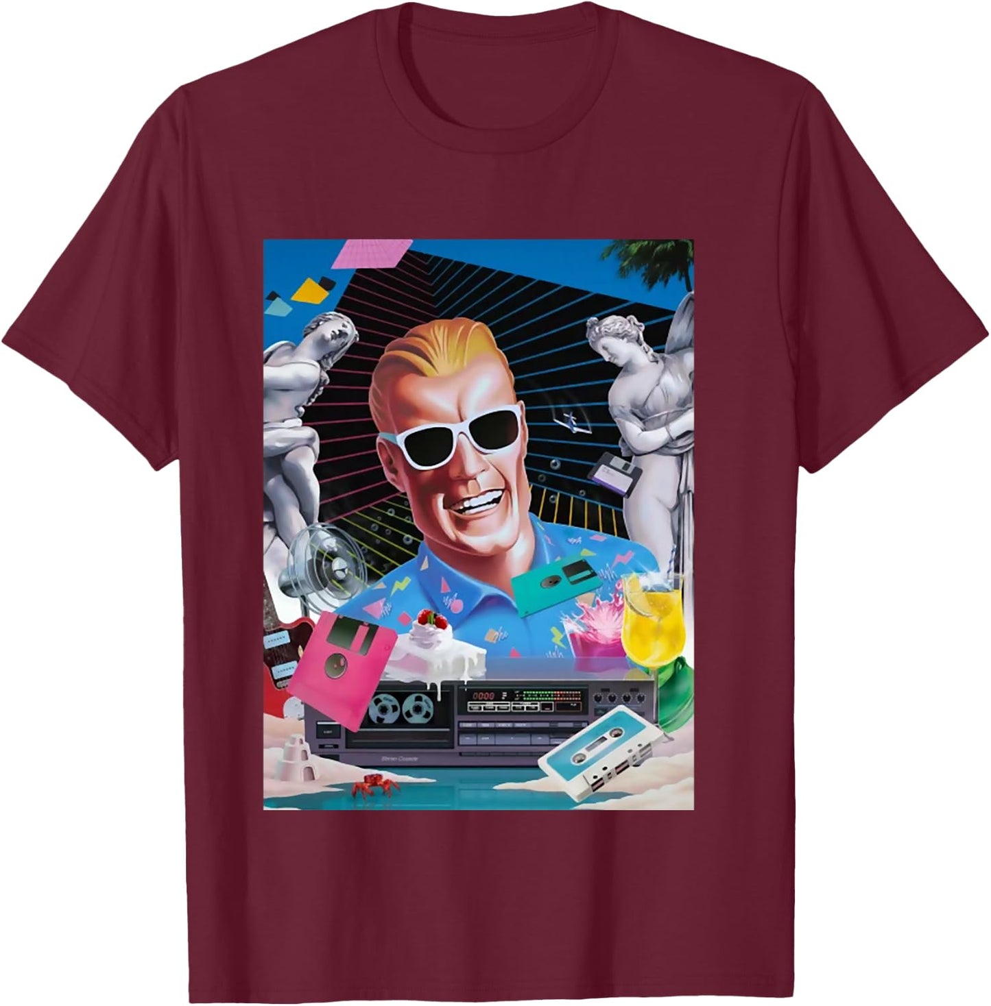 Actor is talented max and headroom beautiful people 16 T-Shirt - T-Shirt | Maroon