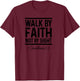 Bible Verse Walk Faith Not By Sight Christian Pastor T-Shirt - T-Shirt | Maroon