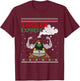 Swoler Express Ugly Christmas Season Train T-Shirt - T-Shirt | Maroon