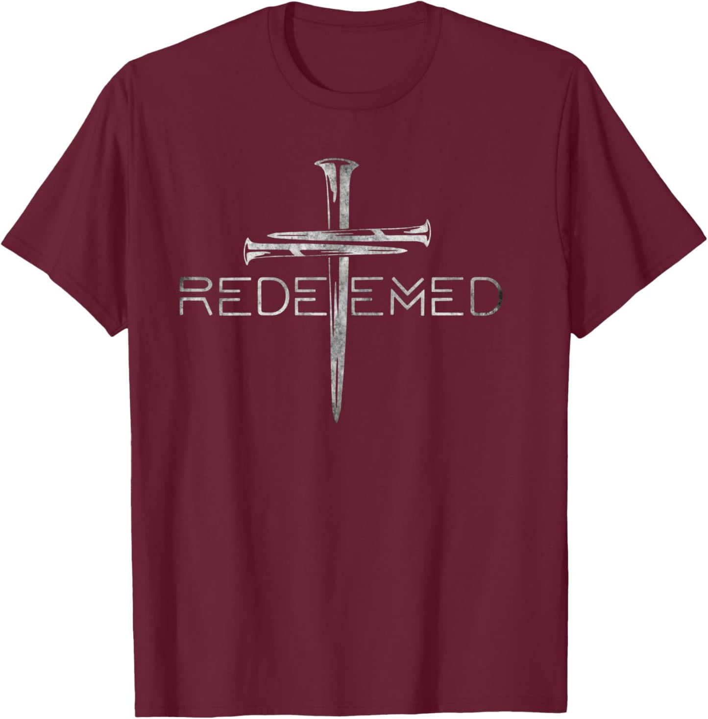 Redeemed Christian Bible Verse, Cross Follower Christian T-Shirt - T-Shirt | Maroon