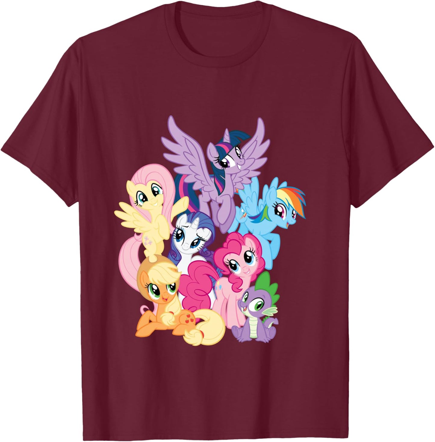 My Little Pony Squad Together T-Shirt - T-Shirt | Maroon