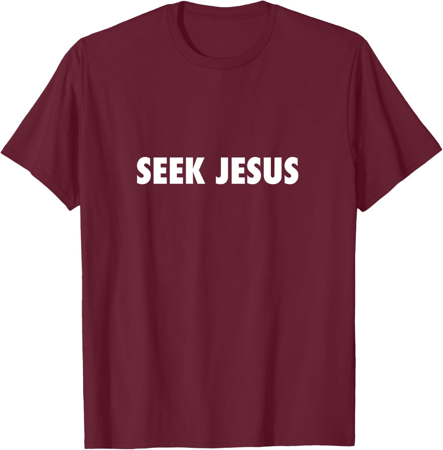 Seek Jesus Evangelism T-Shirt - T-Shirt | Maroon