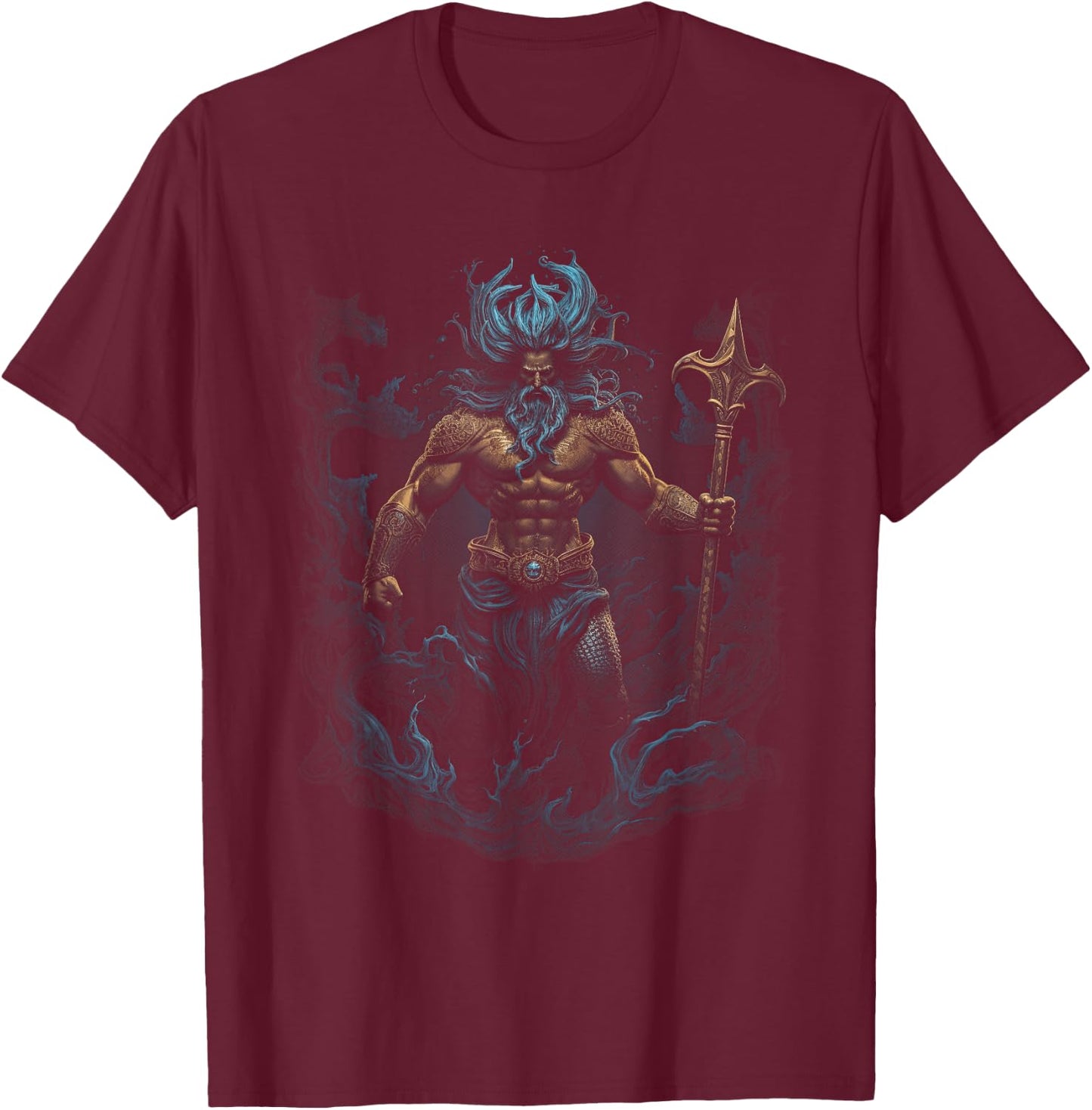 Greek Poseidon Ancient greece T-Shirt - T-Shirt | Maroon