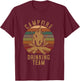 Campfire Drinking Team Camping Lovers Gifts Camper T-Shirt - T-Shirt | Maroon