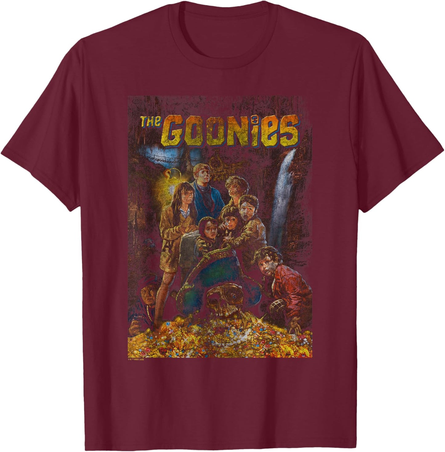 The Goonies Poster T-Shirt - T-Shirt | Maroon