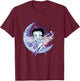 Betty Boop Moon and Star Fairy T-Shirt - T-Shirt | Maroon