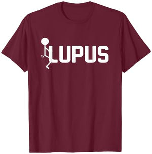 Fuck Lupus - fuck Lupus Awareness Month Purple Ribbon T-Shirt - T-Shirt | Maroon