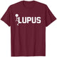 Fuck Lupus - fuck Lupus Awareness Month Purple Ribbon T-Shirt - T-Shirt | Maroon