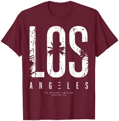 Los Angeles T-Shirt - T-Shirt | Maroon