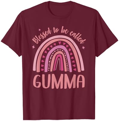 Gumma for Grandma Women Mother's Day Blessed Gumma T-Shirt - T-Shirt | Maroon