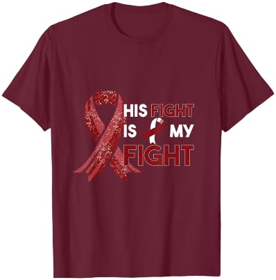 Throat Cancer Ribbon Throat Cancer Awareness - Black - -Adults - Small - - Short Sleeve T-Shirt - T-Shirt | Maroon