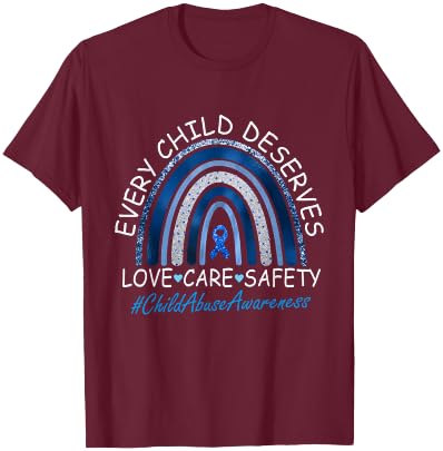 Child abuse awareness Child abuse prevention T-Shirt - T-Shirt | Maroon