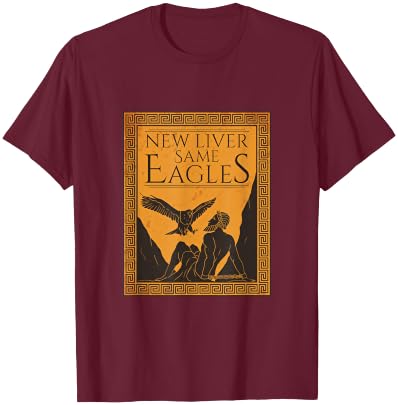 Great Prometheus Greek God Eagle Eat the Liver T-Shirt - T-Shirt | Maroon