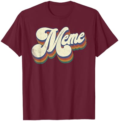 Meme Gifts For Grandma Retro Vintage Mother's Day Meme T-Shirt - T-Shirt | Maroon