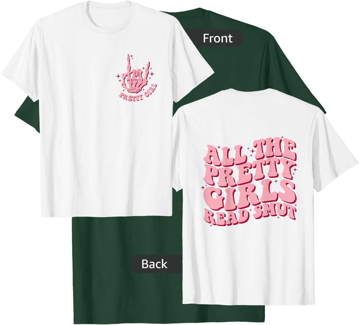 All The Pretty Girls Read Smut Retro Spicy Books Smut Reader T-Shirt - T-Shirt | Forest