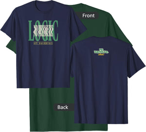 Logic No Pressure Wavy Navy T-Shirt - T-Shirt | Forest