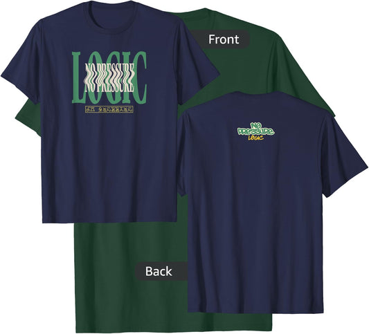 Logic No Pressure Wavy Navy T-Shirt - T-Shirt | Forest