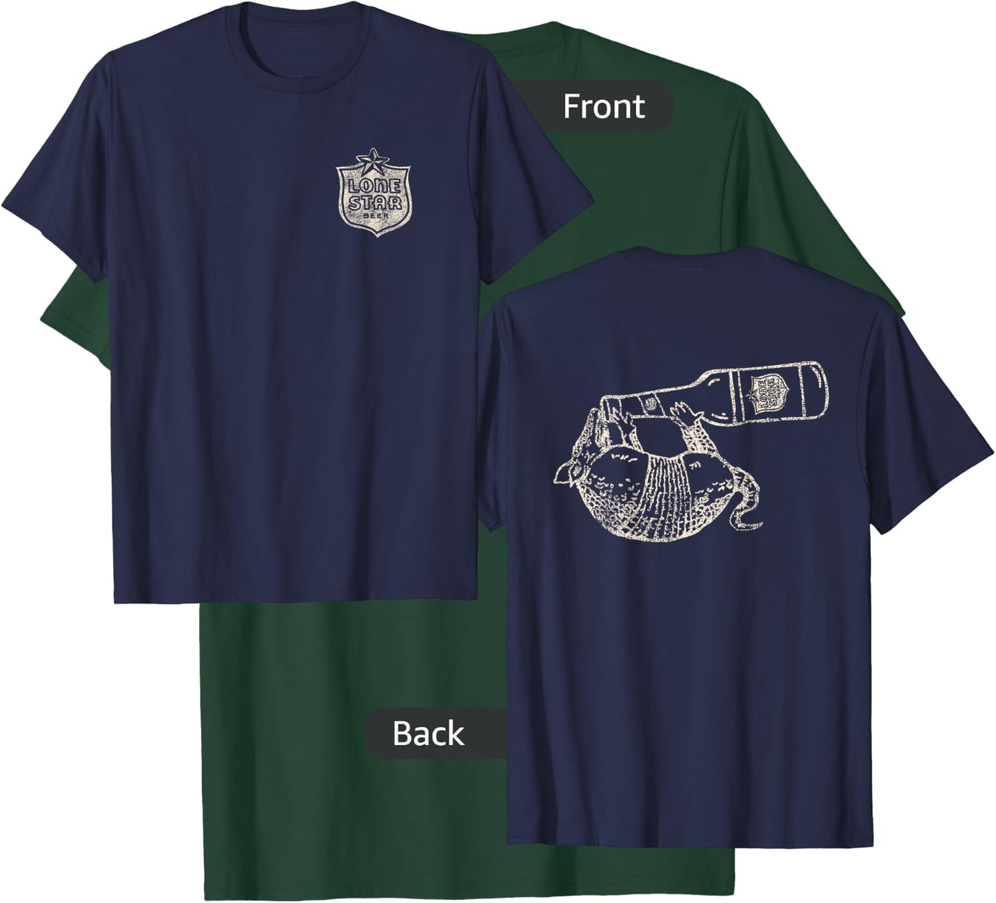 Texas Lone Star Beer Armadillo T-Shirt - T-Shirt | Forest