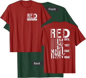 On Fridays We Wear Red Soldiers Veterans Day and Friday RED T-Shirt - T-Shirt | Forest