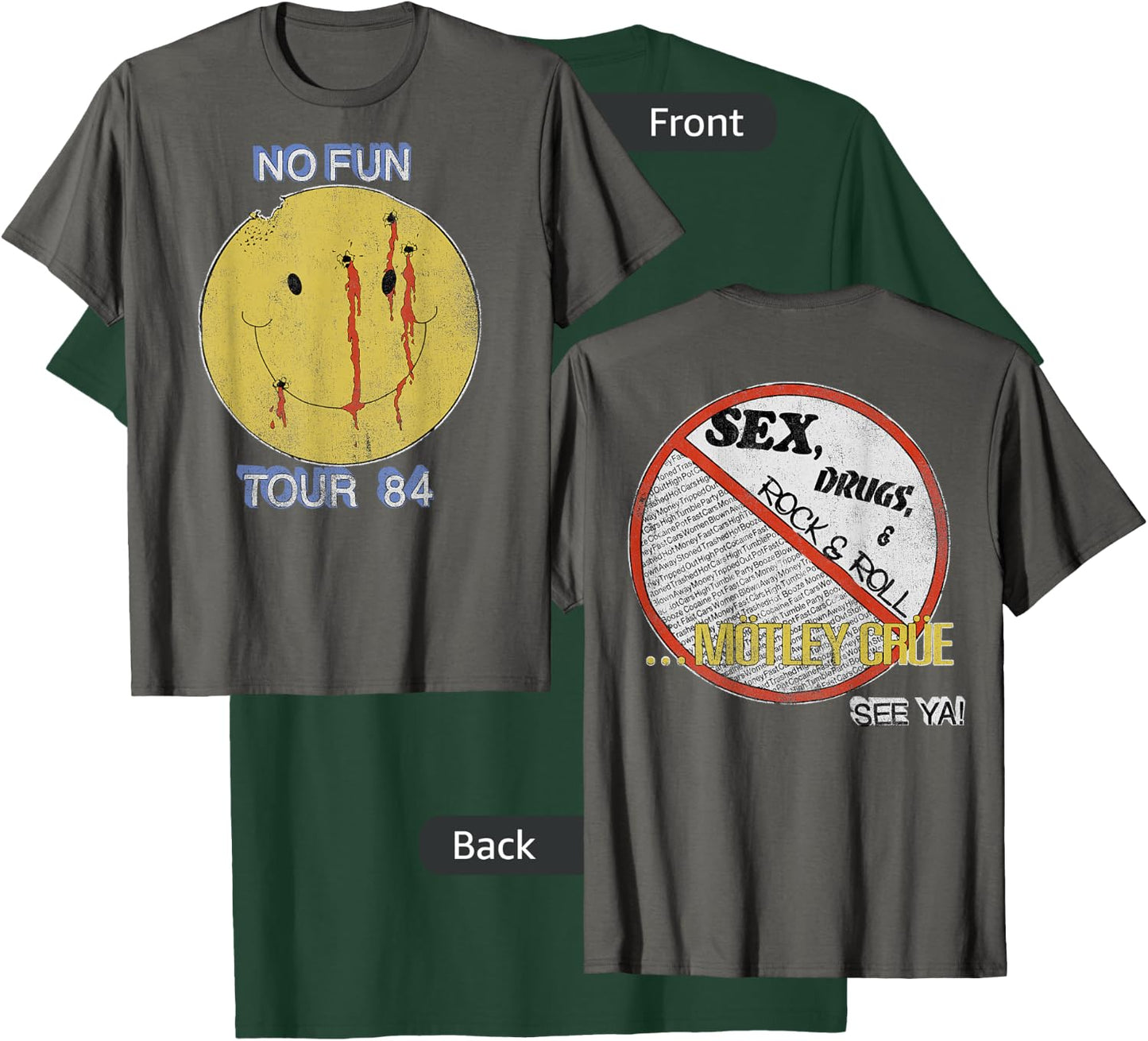 Mötley Crüe – No Fun on Asphalt T-Shirt - T-Shirt | Forest