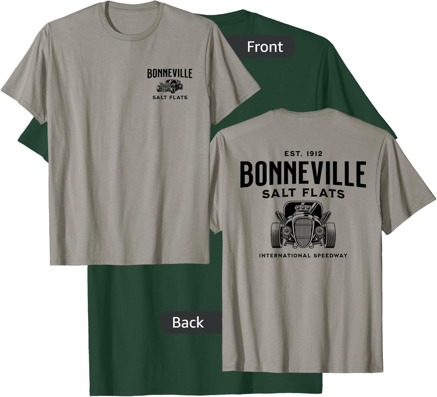 Retro Bonneville Salt Flats Utah International Speedway T-Shirt - T-Shirt | Forest