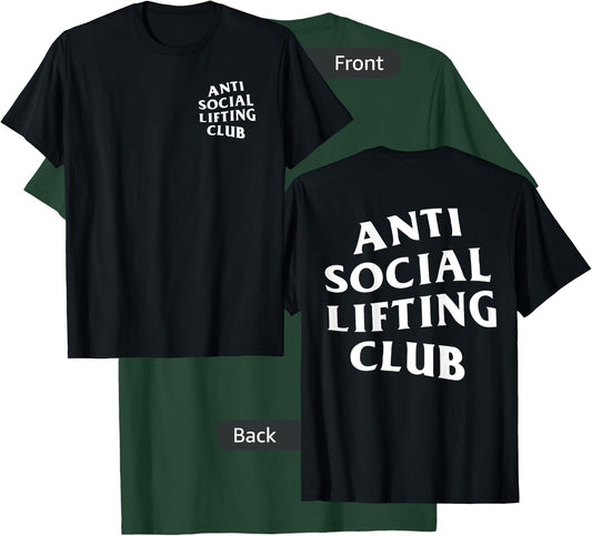 Anti Social Lifting Club White T-Shirt - T-Shirt | Forest
