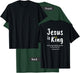 Christian Faith Revelation 19:16 Jesus Is King Christianity T-Shirt - T-Shirt | Forest