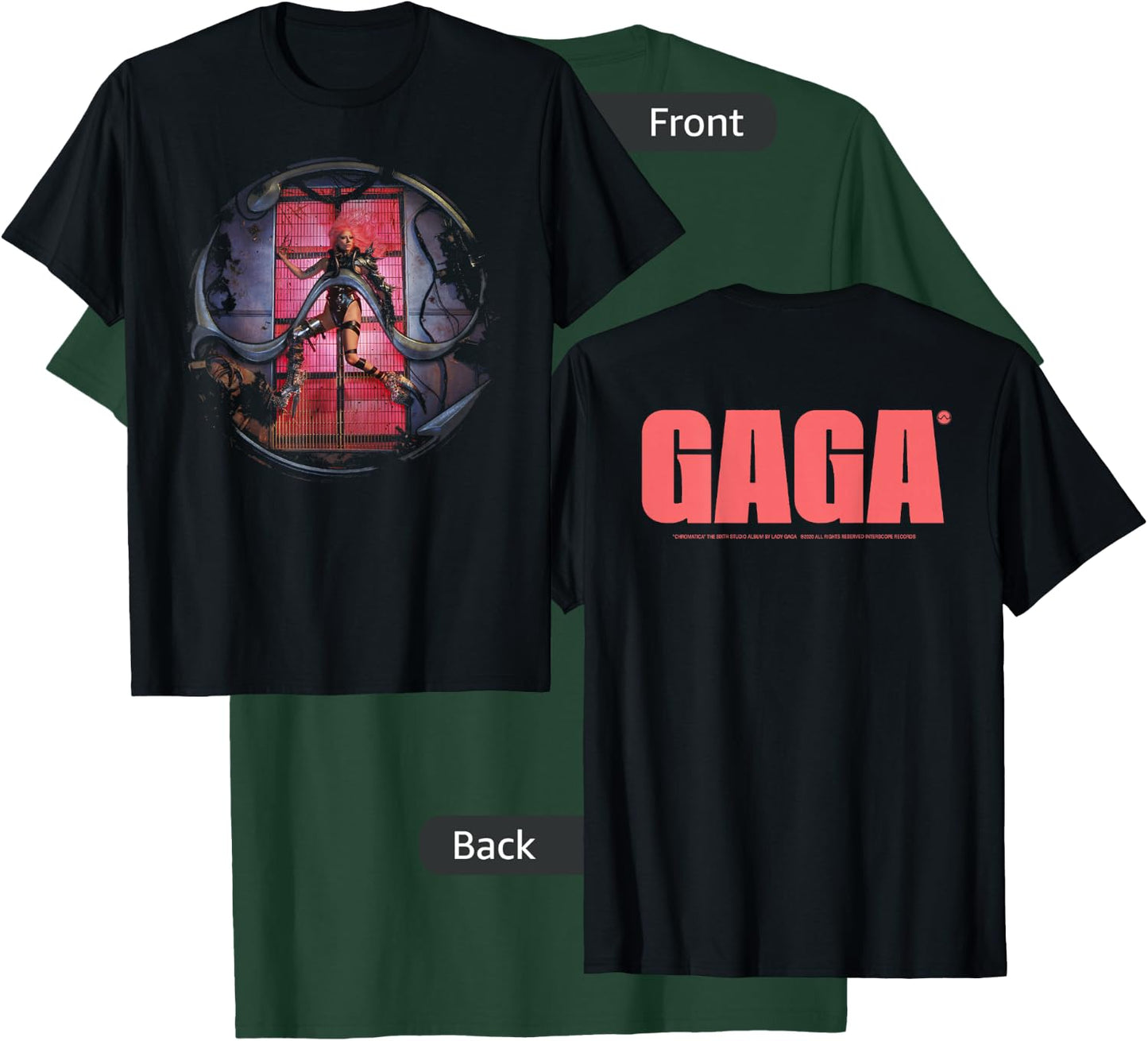 Official Lady Gaga Chromatica Cover T-Shirt - T-Shirt | Forest