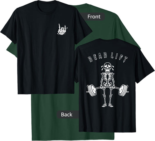 TheGodsEnvyUs Men's Halloween Skeleton Graphic Gym , Black, Small T-Shirt - T-Shirt | Forest