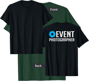 Official Staff Job (Back Printed) Event Photographer T-Shirt - T-Shirt | Forest