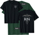 RN - Registered Nurse with Caduceus - Front/Back design T-Shirt - T-Shirt | Forest