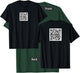 ProEvolutio -Adults Rick Roll QR Code - Black, Small - Short Sleeve, Classic Fit - Modern, Casual - Pre-printed QR Code T-Shirt - T-Shirt | Forest