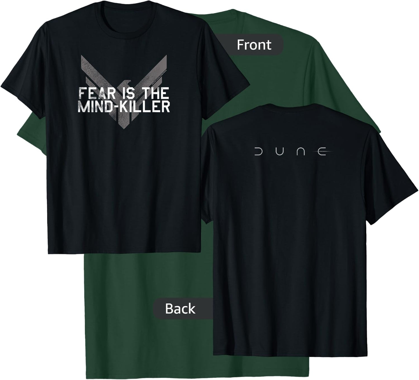 Dune (2021) - Fear is The Mind-Killer - Atreides T-Shirt - T-Shirt | Forest