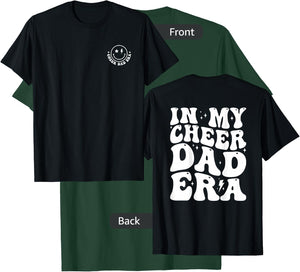 in My Cheer Dad Era Groovy (2 Sides) T-Shirt - T-Shirt | Forest