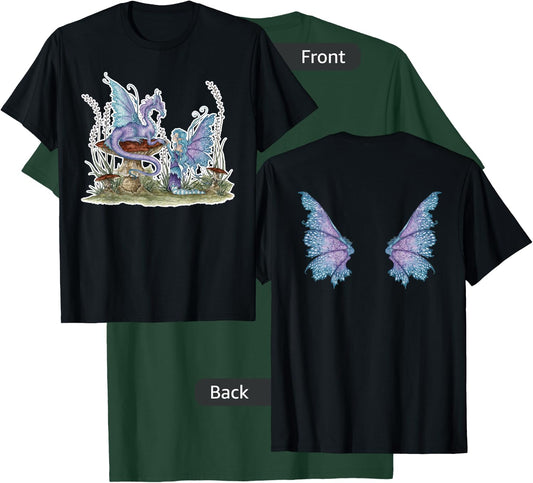 Amy Brown Companions Fairy & Dragon T-Shirt - T-Shirt | Forest