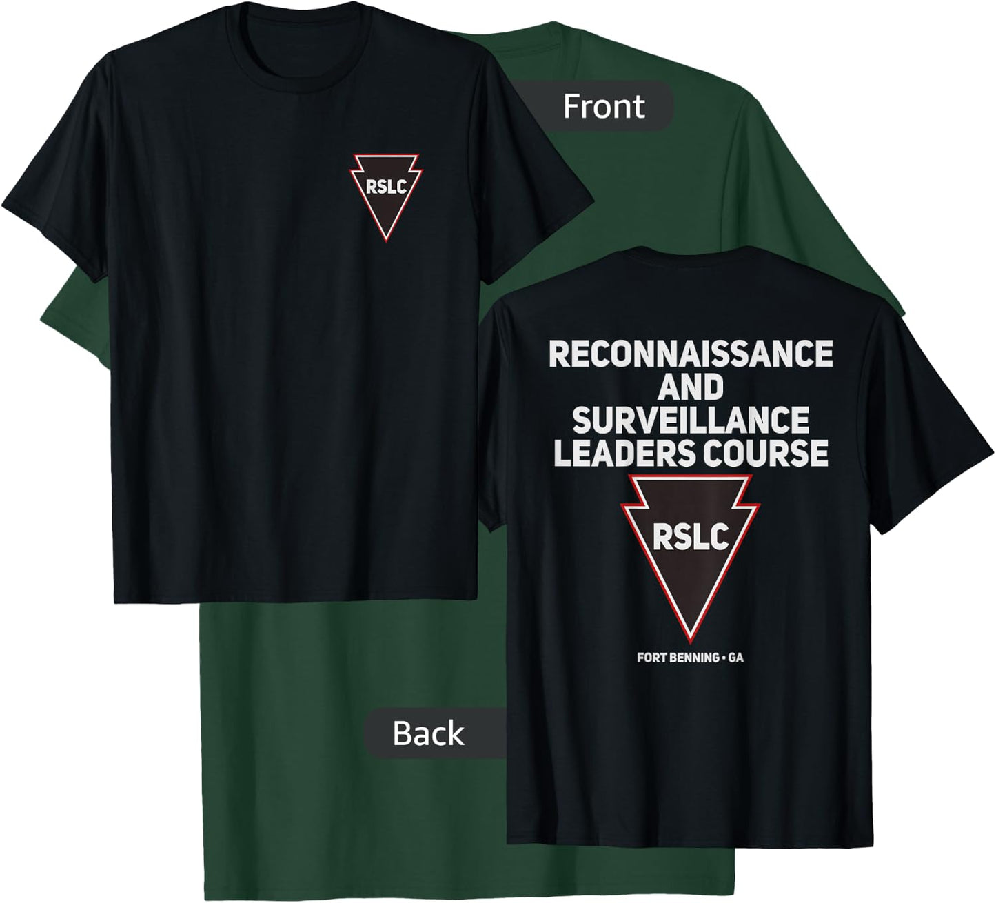 RSLC Recondo Army Recon Range Surveillance Ranger T-Shirt - T-Shirt | Forest