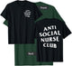 Anti Social Nurse Club: White (Front + Back) T-Shirt - T-Shirt | Forest