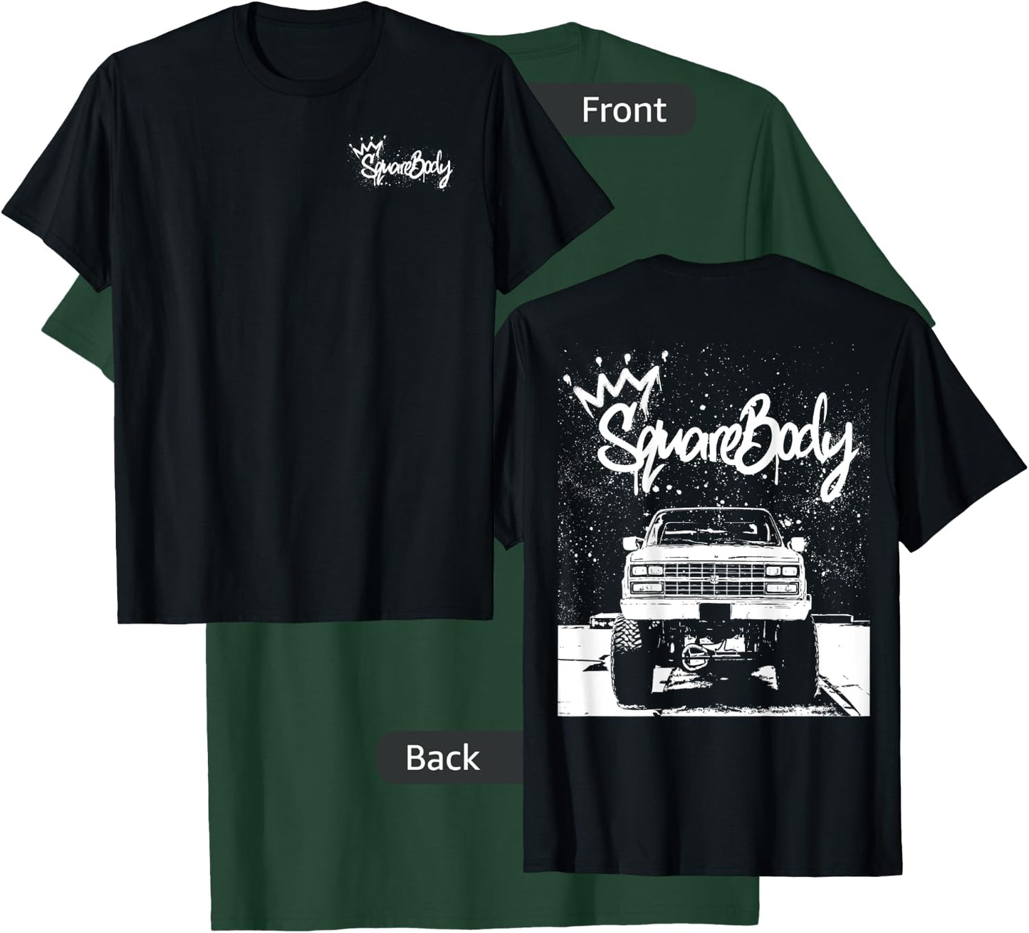 Squarebody C10 Classic truck Square body Nation Truck T-Shirt - T-Shirt | Forest