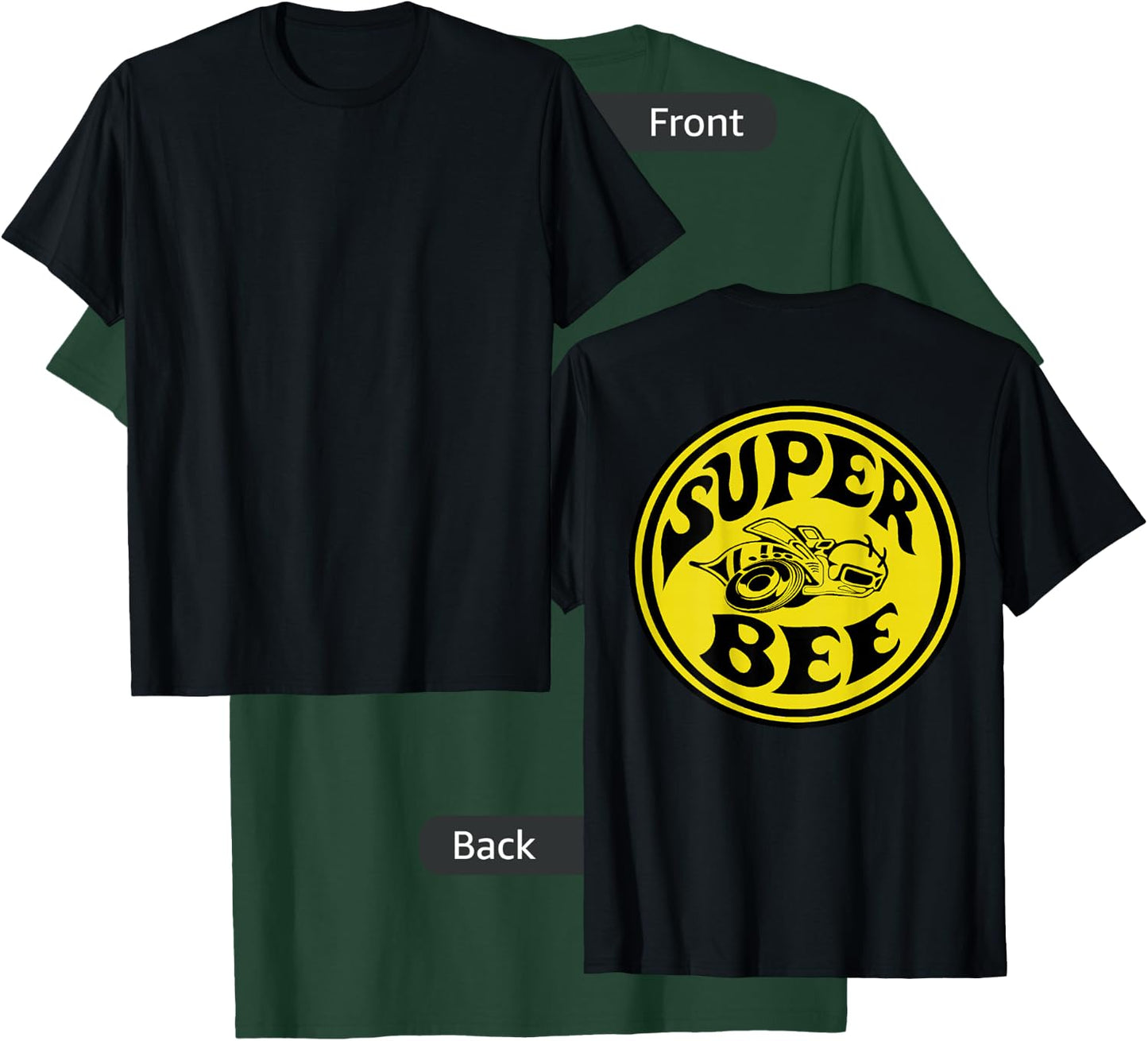 Back Print Only Retro Vintage Gas Station Motor Oil Garage T-Shirt - T-Shirt | Forest