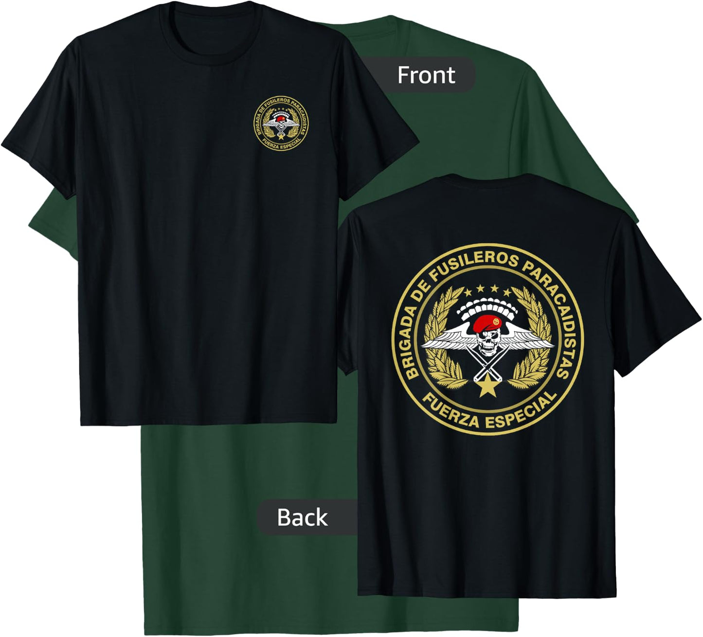 Mexico Parachute Rifle Brigade Paratrooper Airborne T-Shirt - T-Shirt | Forest