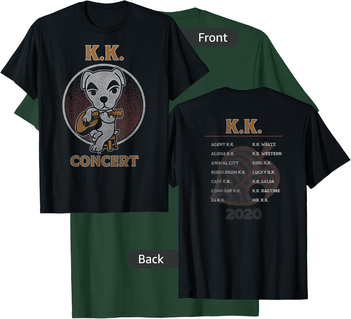 Animal Crossing: New Horizons K.K. Slider In Concert Vintage T-Shirt - T-Shirt | Forest