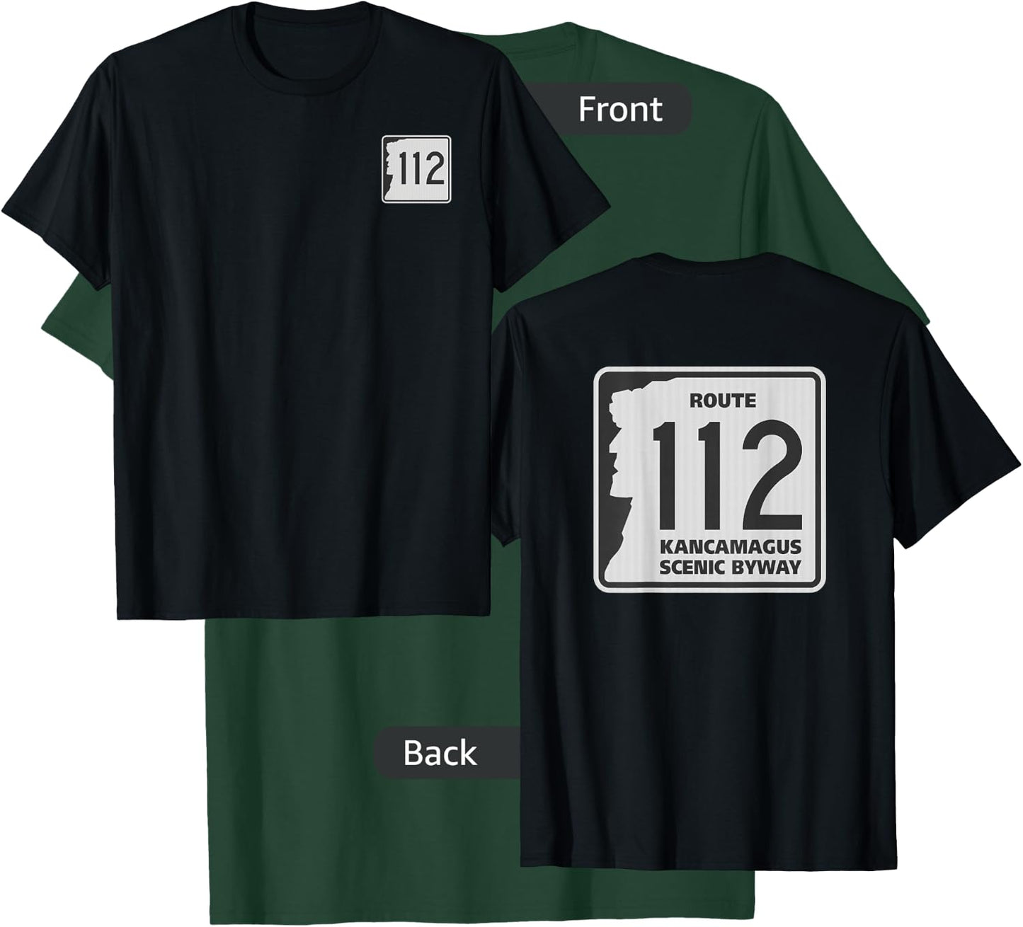 Route 112 Kancamagus Highway Sign T-Shirt - T-Shirt | Forest