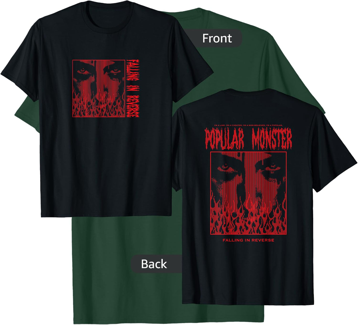Falling In Reverse - Official Merchandise - Popular Monster T-Shirt - T-Shirt | Forest