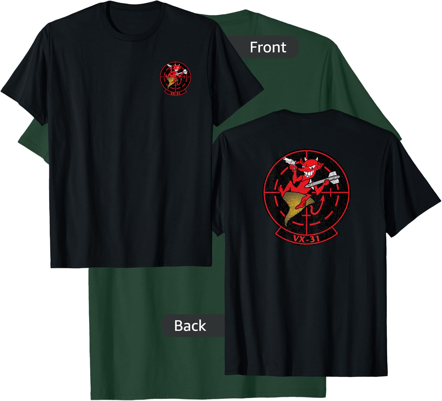 Air Test And Evaluation Squadron VX-31 DUST DEVILS T-Shirt - T-Shirt | Forest