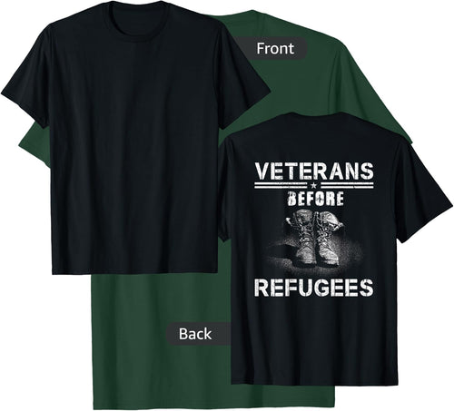Veterans Before Refugees American Boots Support Our Military