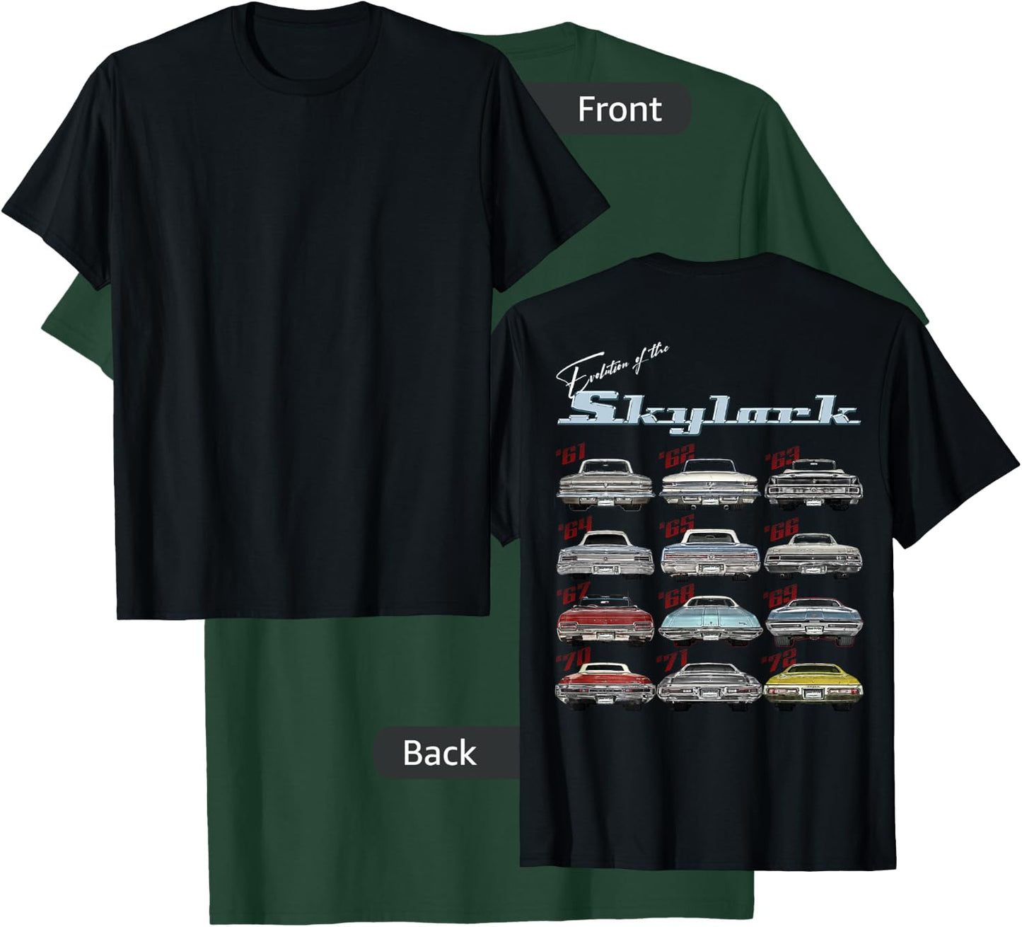 Evolution, Skylark, GS, 455, Limited, Gran, Grand, Sport, Muscle Car T-Shirt - T-Shirt | Forest