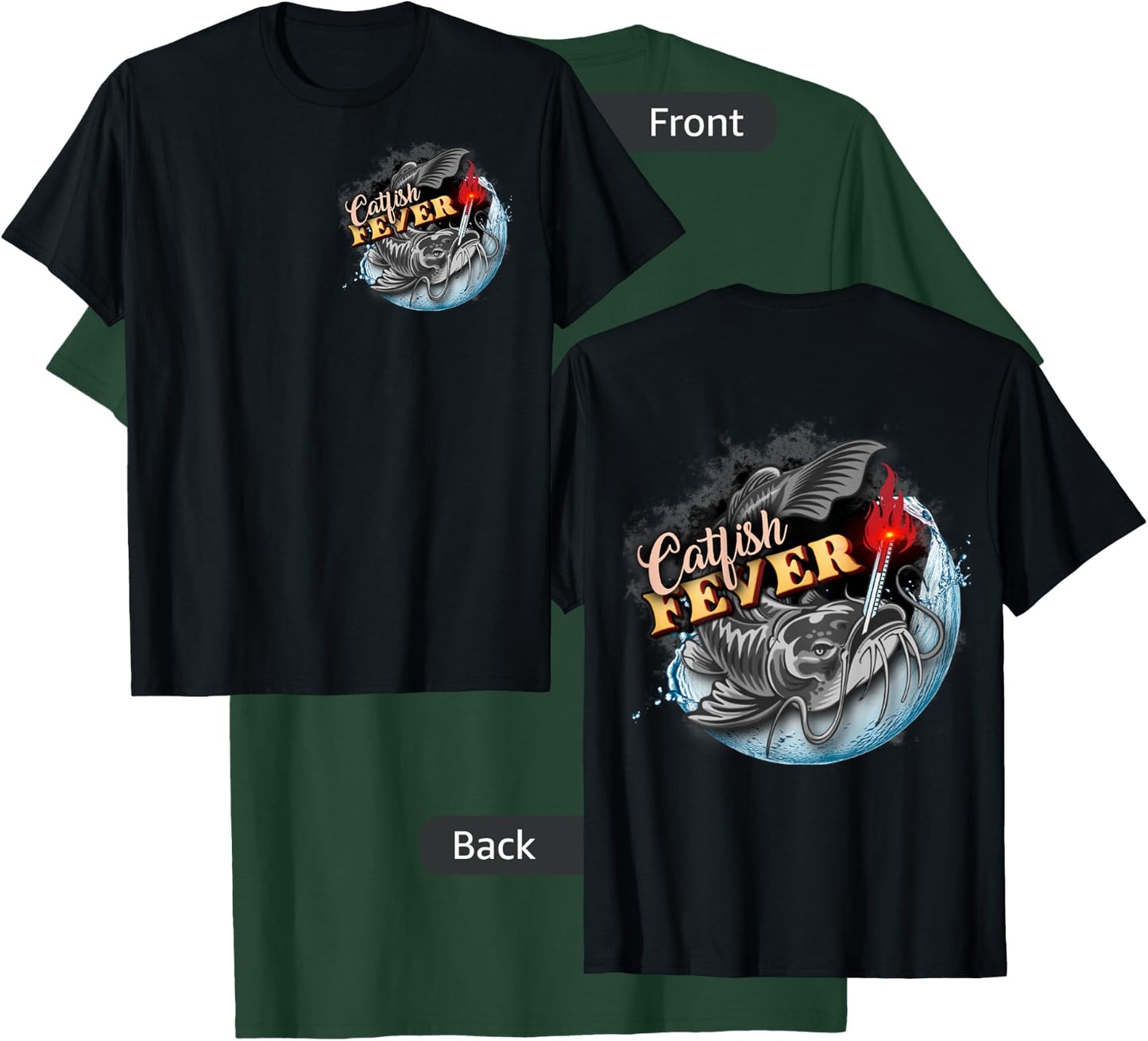 Catfish Fever T-Shirt - T-Shirt | Forest