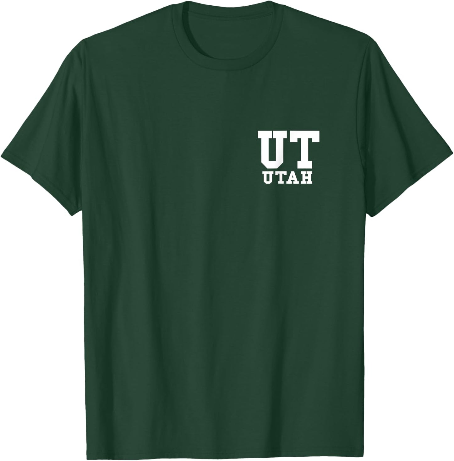 Utah - UT - Minimalistic Pocket Design - Classic T-Shirt - T-Shirt | Forest