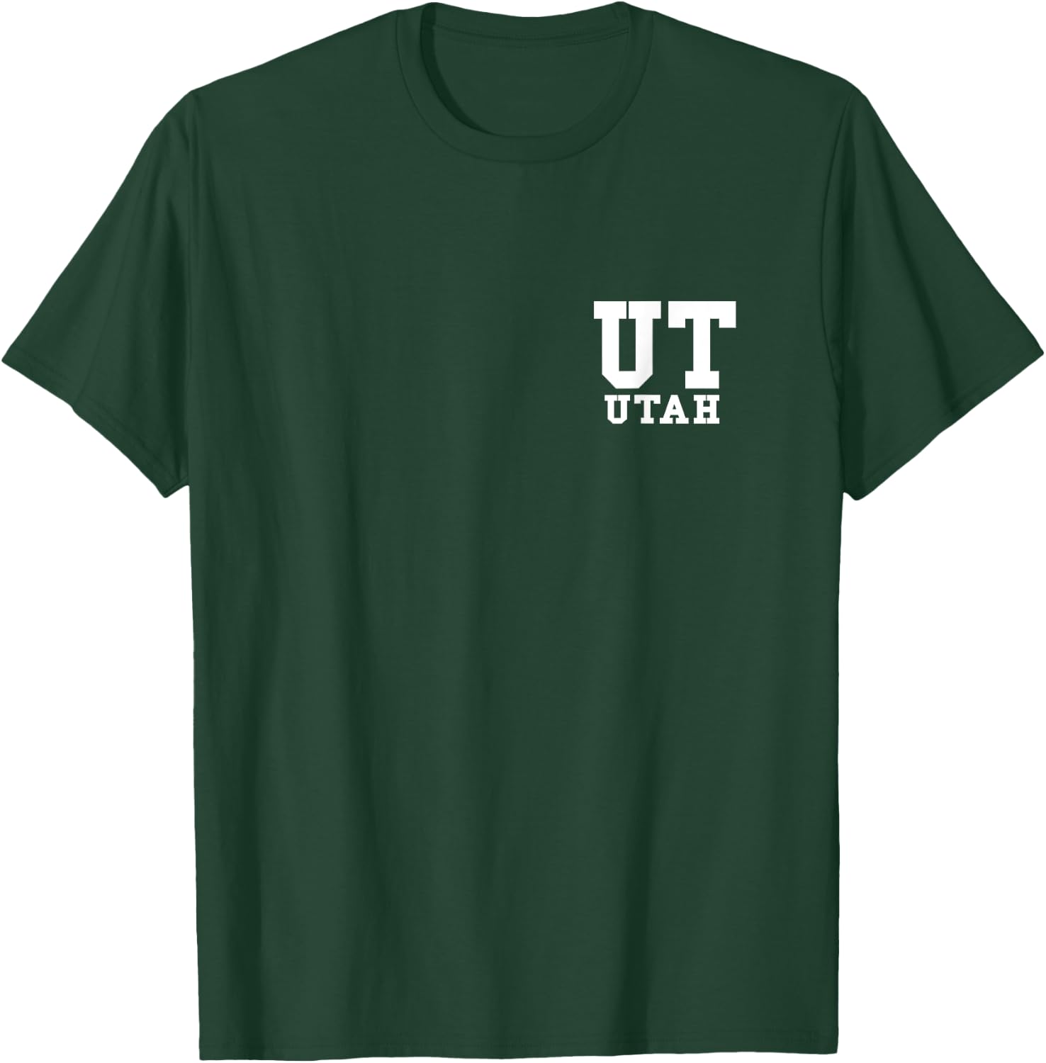 Utah - UT - Minimalistic Pocket Design - Classic T-Shirt - T-Shirt | Forest