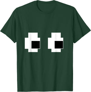 Retro Arcade Game Ghost Eyes 80s Halloween Group Costume T-Shirt - T-Shirt | Forest